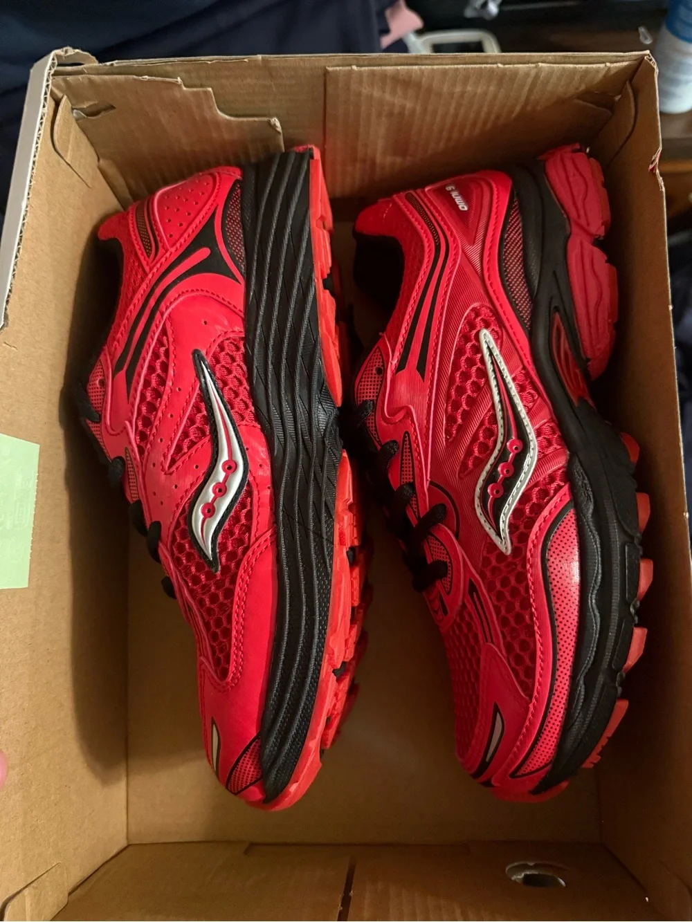 Saucony Red and Black Kids' Sneakers